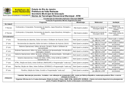 Estado do Rio de Janeiro Prefeitura de Volta Redonda Secretaria
