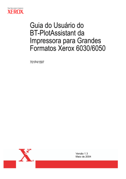 Guia do Usu&aacute;rio do BT-PlotAssistant da Impressora para Grandes