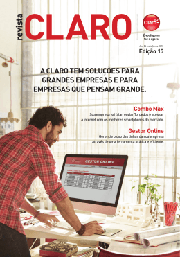 A CLARO TEM SOLUÇÕES PARA GRANDES