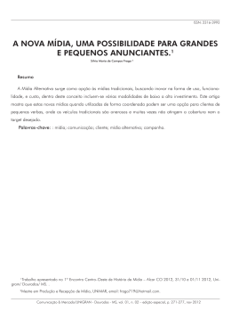 A NOVA M&Iacute;DIA, UMA POSSIBILIDADE PARA GRANDES