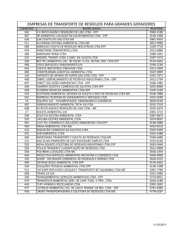 empresas de transporte de res&iacute;duos para grandes geradores
