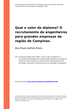 Qual o valor do diploma? O recrutamento de