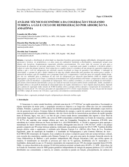 an&aacute;lise t&eacute;cnico-econ&ocirc;mica da cogera&ccedil;&atilde;o utilizando turbina