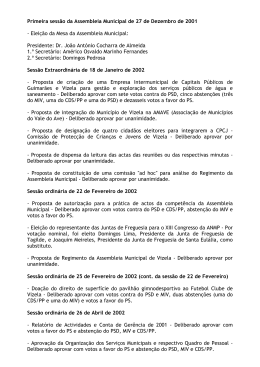 2001/02 - Câmara Municipal de Vizela