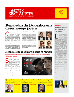 Deputados da JS questionam desemprego jovem