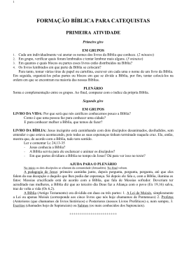 04 - Formação Bíblica para Catequistas