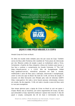 JEJUE E ORE PELO BRASIL E A COPA