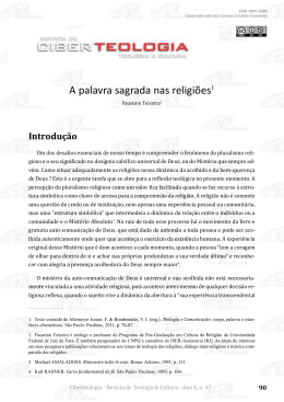 A palavra sagrada nas religi&otilde;es1 - Ciberteologia