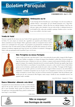 Não se esqueça! Aos Domingos de manhã: Mãe - INÍCIO