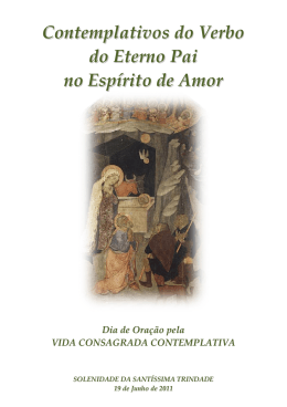 Dia de ora&ccedil;&atilde;o pela Vida Consagrada Contemplativa