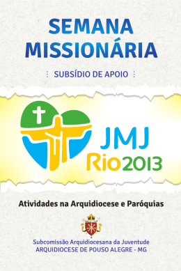 SEMANA MISSION&Aacute;RIA - para envio