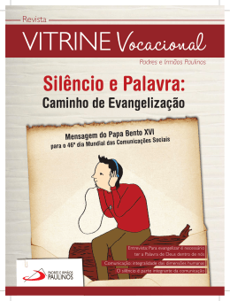 Vitrine Vocacional - Padres e Irm&atilde;os Paulinos