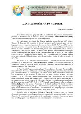 10-A animacao Biblica da Pastoral