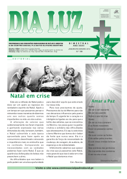 Jornal Dia Luz - Centro Social Padre David de Oliveira Martins