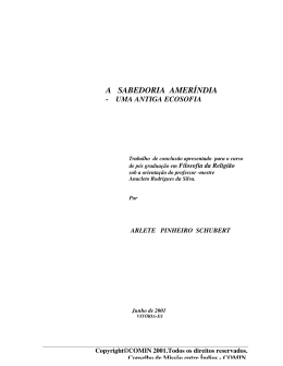 A Sabedoria Amer&iacute;ndia
