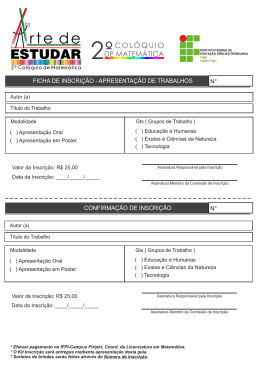 ficha de inscri&ccedil;&atilde;o - trabalhos