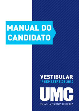 MANUAL DO CANDIDATO