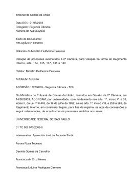 Segunda C&acirc;mara