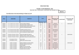 TECN&Oacute;LOGO EM SEGURAN&Ccedil;A P&Uacute;BLICA/UFF