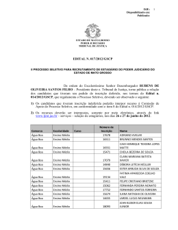 Edital n. 017 2012 - Tribunal de Justiça do Estado de Mato Grosso