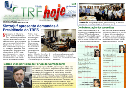 Sintrajuf apresenta demandas à Presidência do TRF5