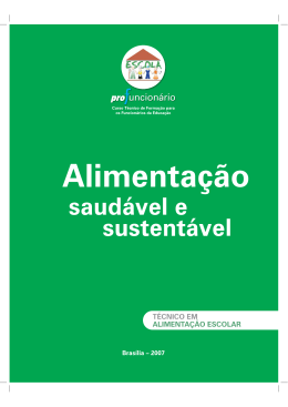 Alimenta&ccedil;&atilde;o Saud&aacute;vel e Sustent&aacute;
