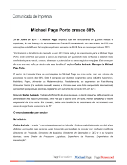 Michael Page Porto cresce 88%