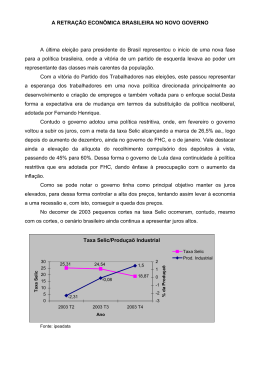 a retração econômica brasileira no novo governo