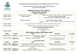 i congresso das ci&ecirc;ncias exatas e da terra e suas - CRQ-MG