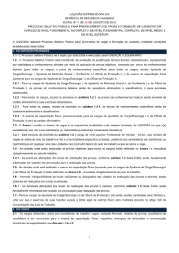 Edital N&ordm; 01/2014