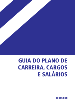 GUIA DO PLANO DE CARREIRA, CARGOS E SAL&Aacute;RIOS
