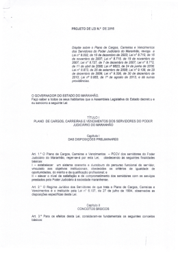 Disp&otilde;e sobre o Plano de Cargos, Carreiras e - sindjus-ma