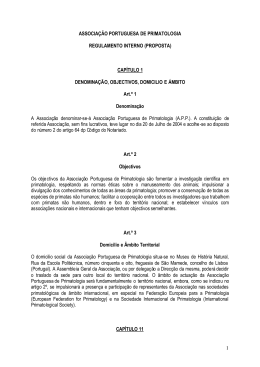 1 associação portuguesa de primatologia regulamento interno