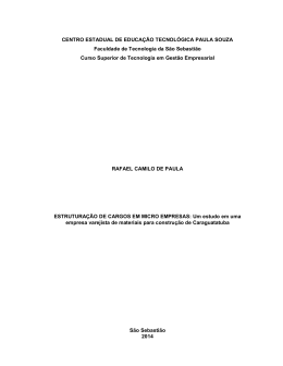 Estrutura&ccedil;&atilde;o de cargos