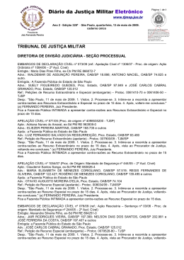 Di&aacute;rio da Justi&ccedil;a Militar Eletr&ocirc;nico