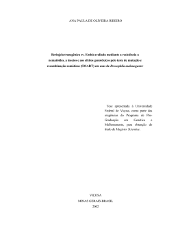 ANA PAULA DE OLIVEIRA RIBEIRO Berinjela transg&ecirc;nica cv