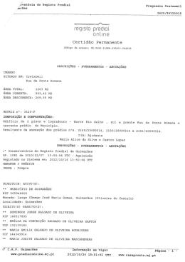 Matriz Predial - Município de Guimarães