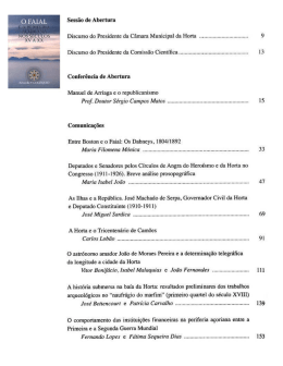 O Faial e a Periferia Açoriana nos séculos XV a XX