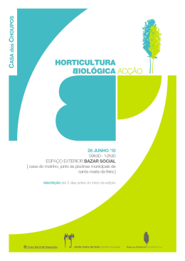 Workshop de Horticultura Biológica