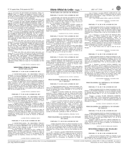 ISSN 1677-7050 - Procuradoria-Geral da Rep&uacute;blica