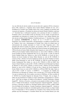 ATA Nº 44/2011 - Câmara de Vereadores de Venâncio Aires
