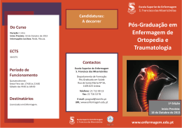 Enfermagem de Ortopedia e Traumatologia