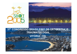 37° congresso brasileiro de ortopedia e traumatologia vitória
