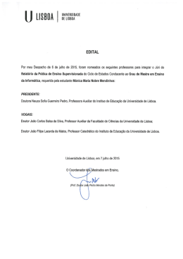 Júri - Mónica Maria Nobre Mendinhos