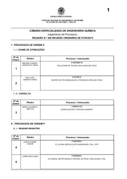 SESSÃO ORDINÁRIA nº 306 (07/05/2015) (Arquivo em - Crea-SP