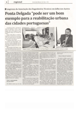 Ponta Delgada &ldquo;pode ser um bom exemplo para a