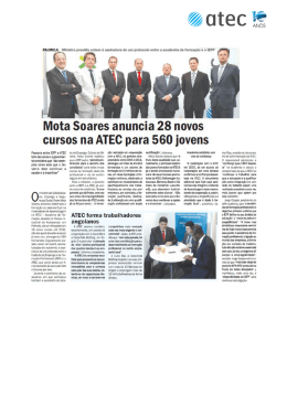 Mota Soares anuncia 28 novos cursos na ATEC