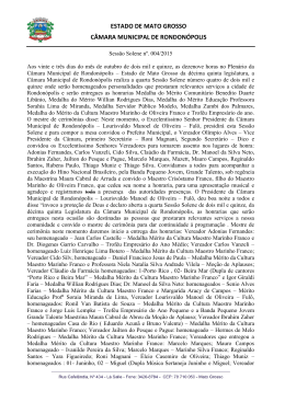 estado de mato grosso c&acirc;mara municipal de rondon&oacute;polis