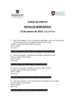 Defesa - 15.01.03[1] - Curso de Direito da Faculdade Maur&iacute;cio de