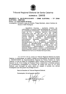 Scanned Document - Tribunal Regional Eleitoral de Santa Catarina